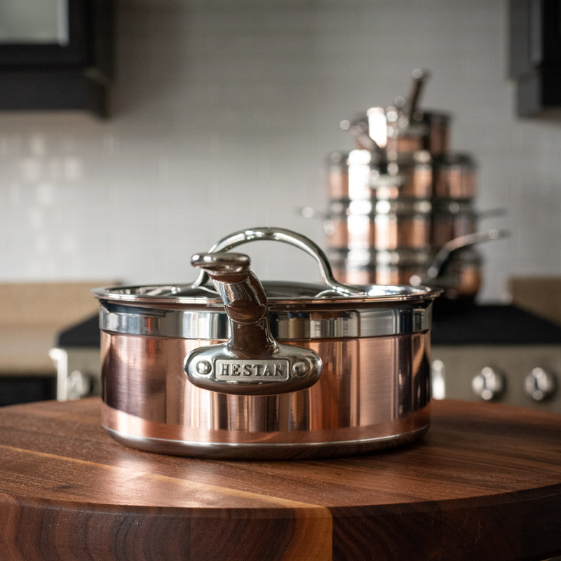 Hestan CopperBond Covered Saucepan, 4 qt.