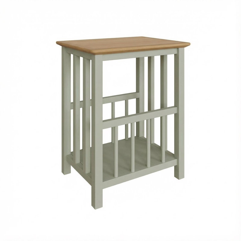 Wood Free Standing Magazine Rack