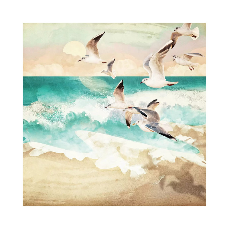 Summer Flight by SpaceFrog Designs - Wrapped Canvas Painting, 30.48 cm H x 30.48 cm W