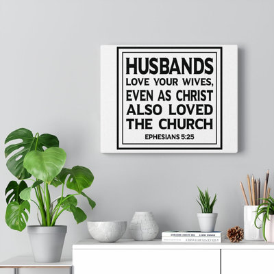Loved The Church Ephesians - Wrapped Canvas Print
