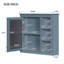 Armoire de rangement murale moderne avec miroir et 3 tablettes ouvertes, idéale pour les salles de bain élégantes et organisées-1123455614