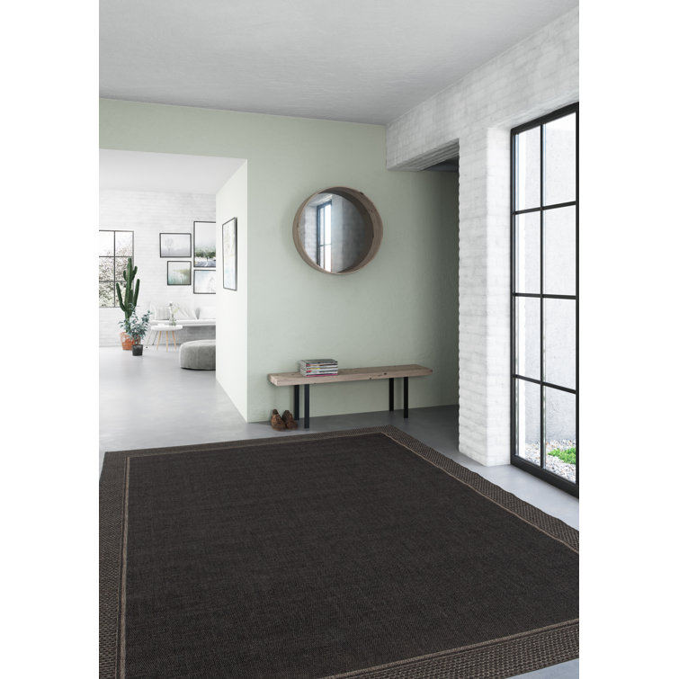 Tilly-Mae Flatweave Indoor/Outdoor Brown Rug