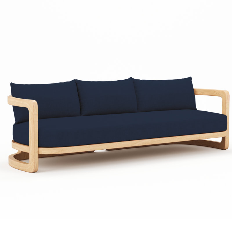 Muse Sofa - Natural Sanded, Blue