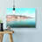 Shoreline Of Sitges In Spain In Abstract - Wrapped Canvas Print-55341112