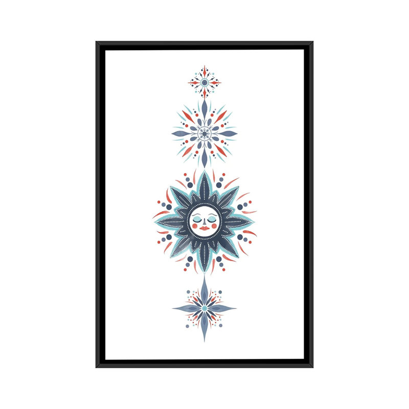 «Winter Sky», reproduction d'art sur toile encadrée, Cadre flottant sans passe-partout, Noir, H 26 po x l 18 po