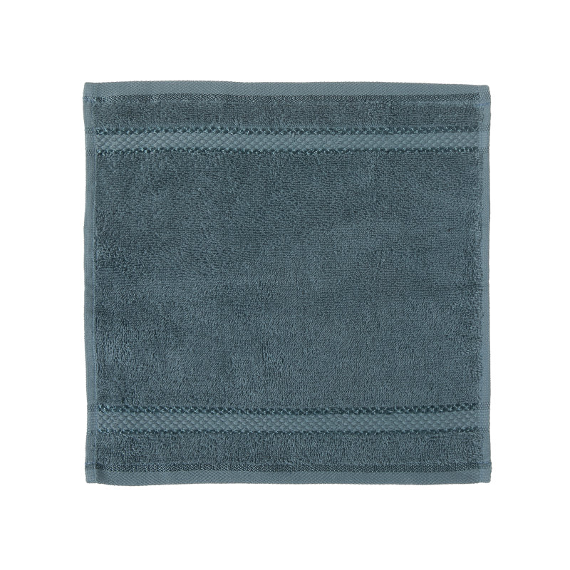 Essuie-mains Khatra (12 x 12) (bleu sarcelle foncé) - ensemble de 6, Noir sarcelle