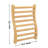 Premium Hemlock Sauna Backrest with Ergonomic Design, Comfortable Support for Home Sauna Use