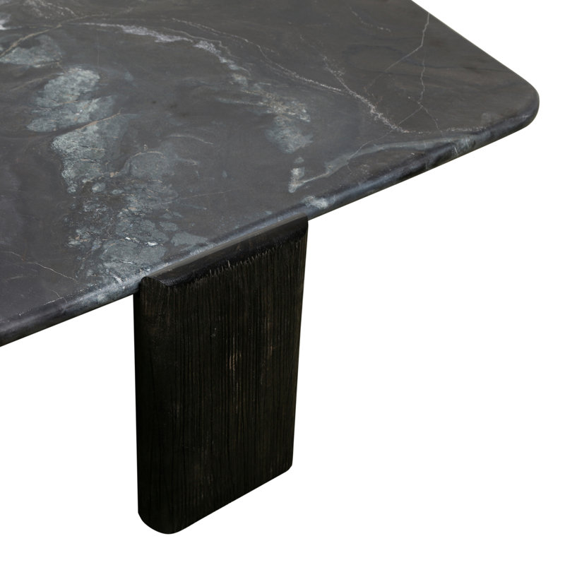 Table basse hexagonale en marbre noyer foncé 64 "Harbor