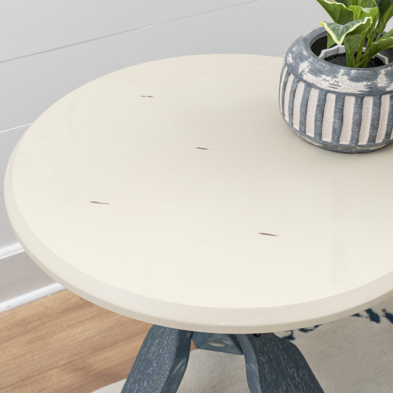 Table d'appoint Hanrahan Coastal, Blanc cassé