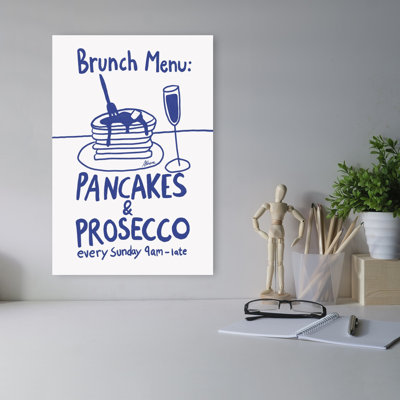 Brunch Menu Contemporary Wall Art Print