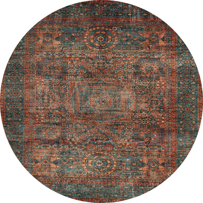 Varna Oriental Indoor Rug, Round 5'