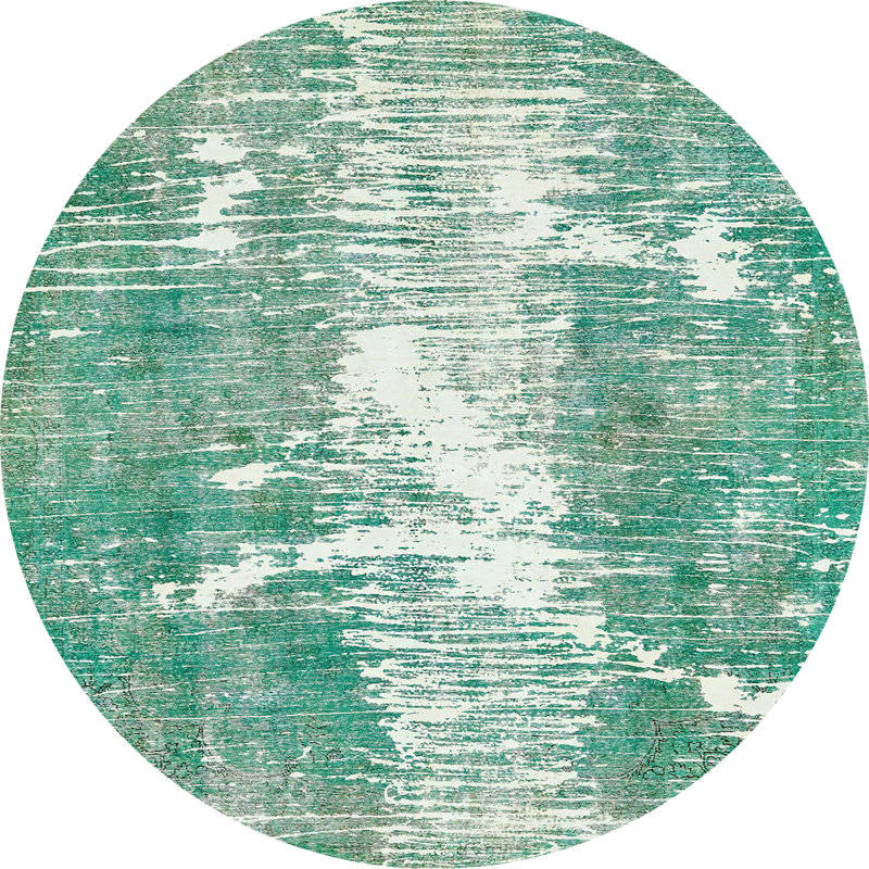 Abstract Indoor Rug, Round 3'