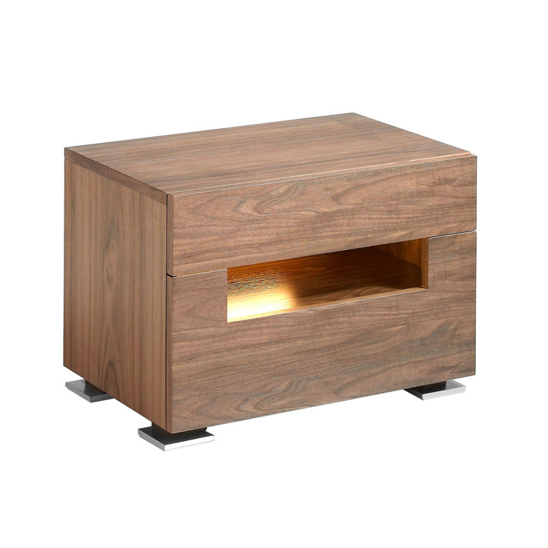 58cm W Manufactured Wood Bedside Table