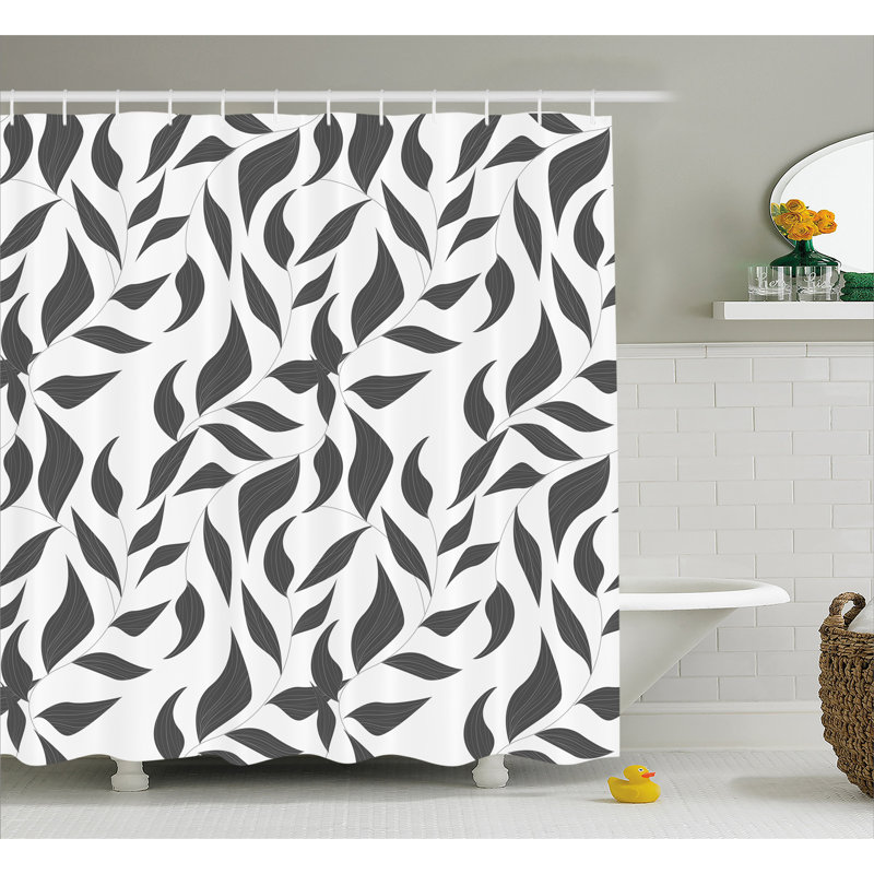 Paisley Shower Curtain with Hooks Included, 69" W x 75" L
