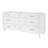 ARIEL Monreau 72" Solid Wood Double Bathroom Vanity Base Only in White-99377282