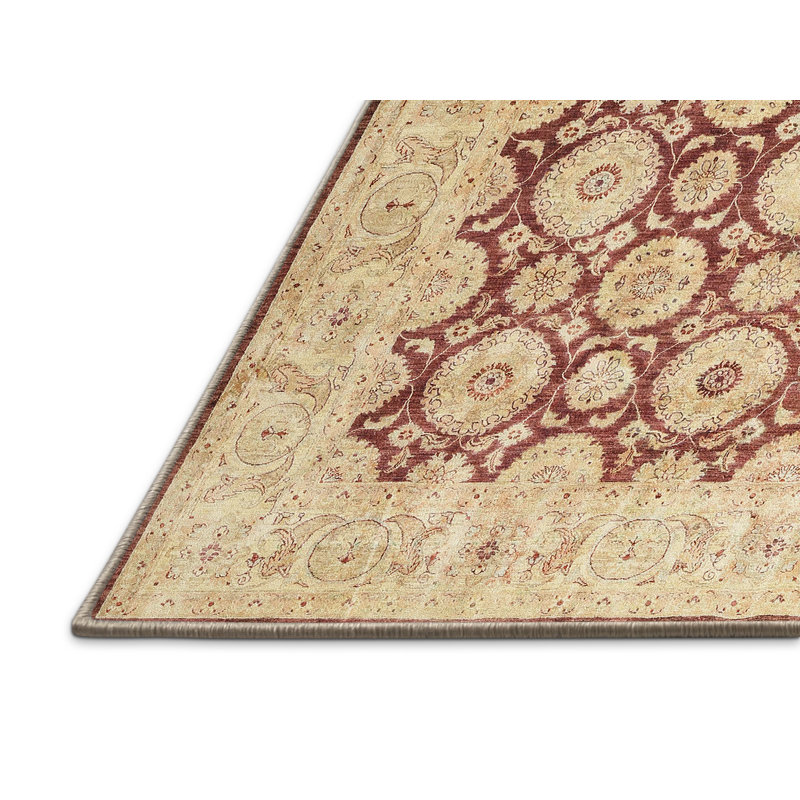 Tapis décoratif crème Damaris oriental, Rectangle 8 pi x 12 pi
