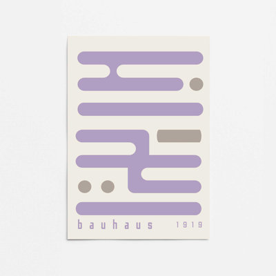 Mauve Bauhaus, circuit imprimé minimaliste I