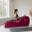 Fauteuil de yoga 61 po avec housse en velours amovible et pochette de rangement latérale-124653705