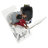 Ella Wheelchair Transfer 26"x52" Acrylic Air and Hydro Massage and Heated Seat Walk-In Bathtub with Left Outward Swing Door, 2 Piece Fast Fill Faucet, 2" Dual Drain-64890146