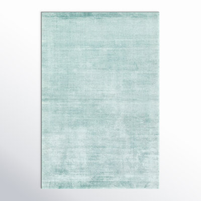 Owens Aqua Blue Hand-Loomed Wool Rug