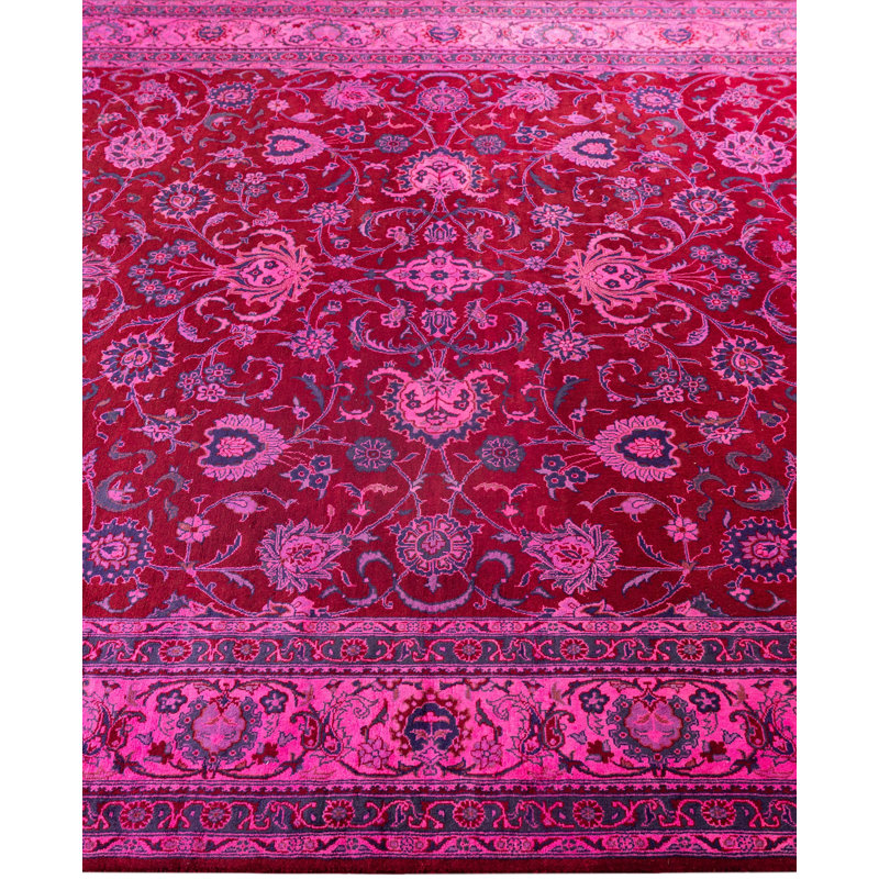 Overdyed One-of-a-Kind 6' 1" X 8' 10" Hand Knotted Area Rug