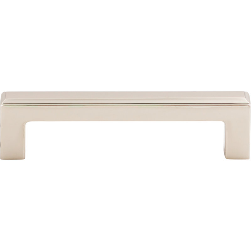 Podium 12" Center to Center Bar Pull, Polished Nickel, 3 3/4" Center to Center