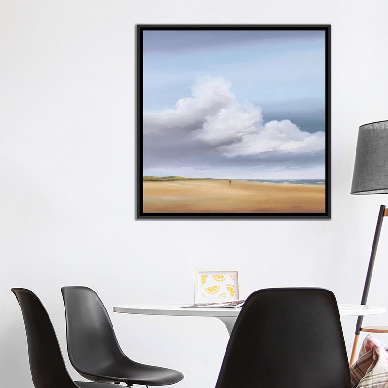 « marche iii », reproduction sur toile, H 18 po x l 18 po x P 1,5 po, Toile avec cadre flottant noir, Pas de tapis