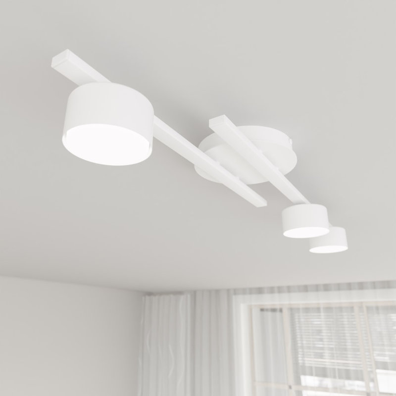 Samyak Flush Mount, White