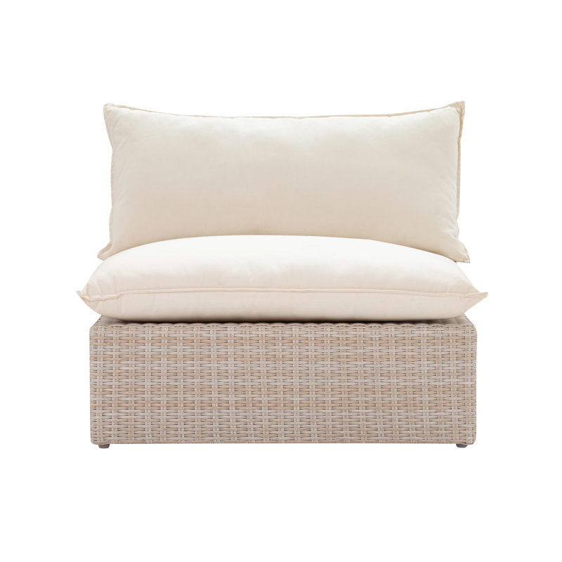 Chaise de patio avec coussins Davida