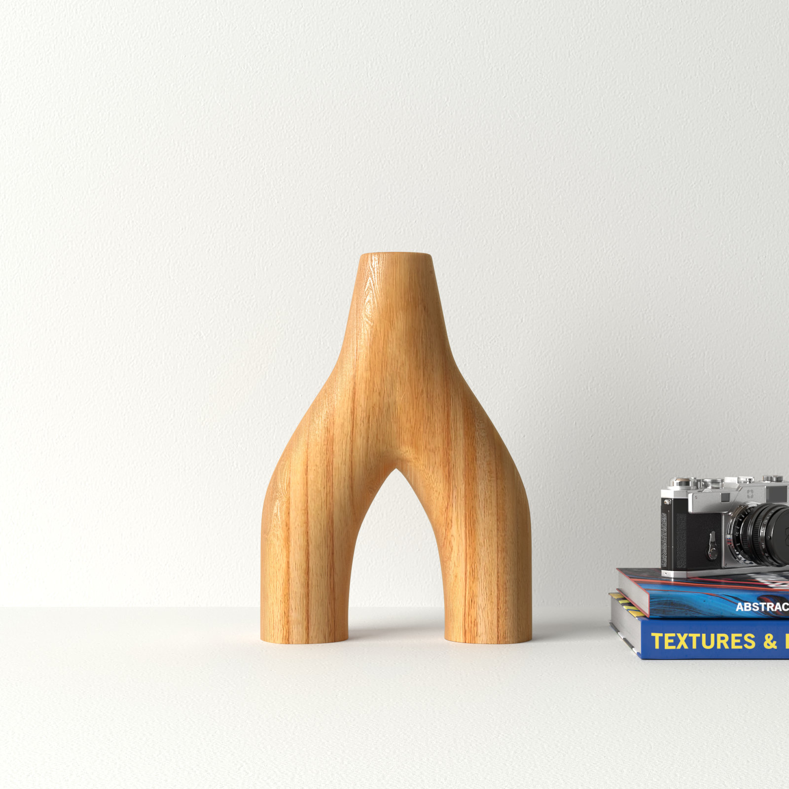 Muri 12.2'' Handmade Wood Table Vase