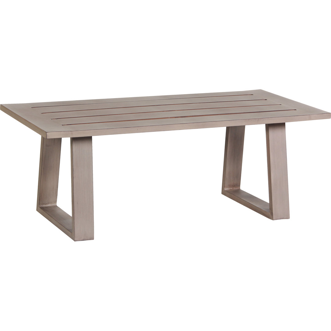 Windcrest Rectangular Wicker Outdoor Coffee Table , 47'' in. W 24'' in. D Rosecliff Heights