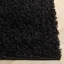 Tapis à poils longs en polypropylène noir Baldev-1819686169