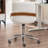 Home Office Chair - Upholstered Faux Leather Back Desk Chair, Ergonomic Executive Chair with Lumbar Support-525303736