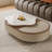 47.24"Simple Multi-functional Adjustable Rotatable Saddle Leather Coffee Table