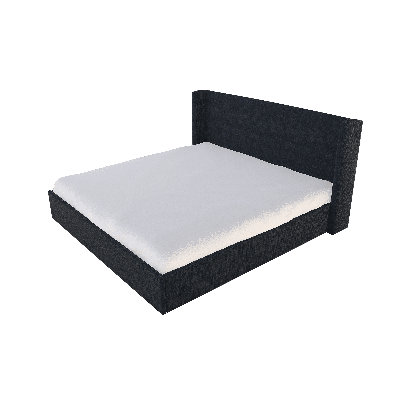 Chloe Solid Wood Wingback Bed