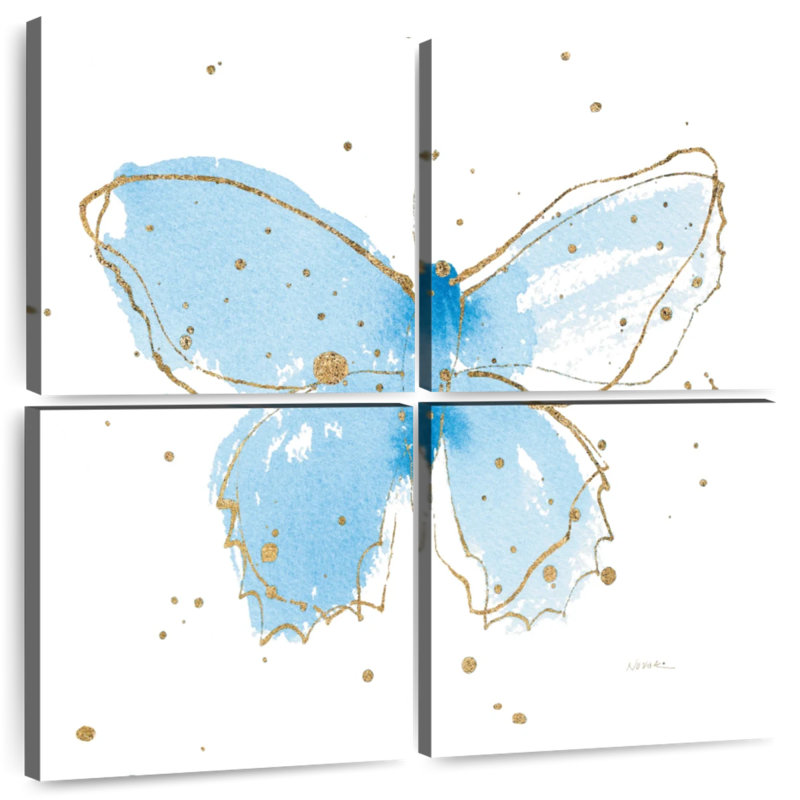 Brampt Gilded Butterflies III, 18" H x 18" W
