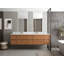 Meuble-lavabo double 84 po avec comptoir en quartz 84 po