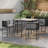 Square 5 - Piece 4 - Person 39.4Cm L Outdoor Table Set