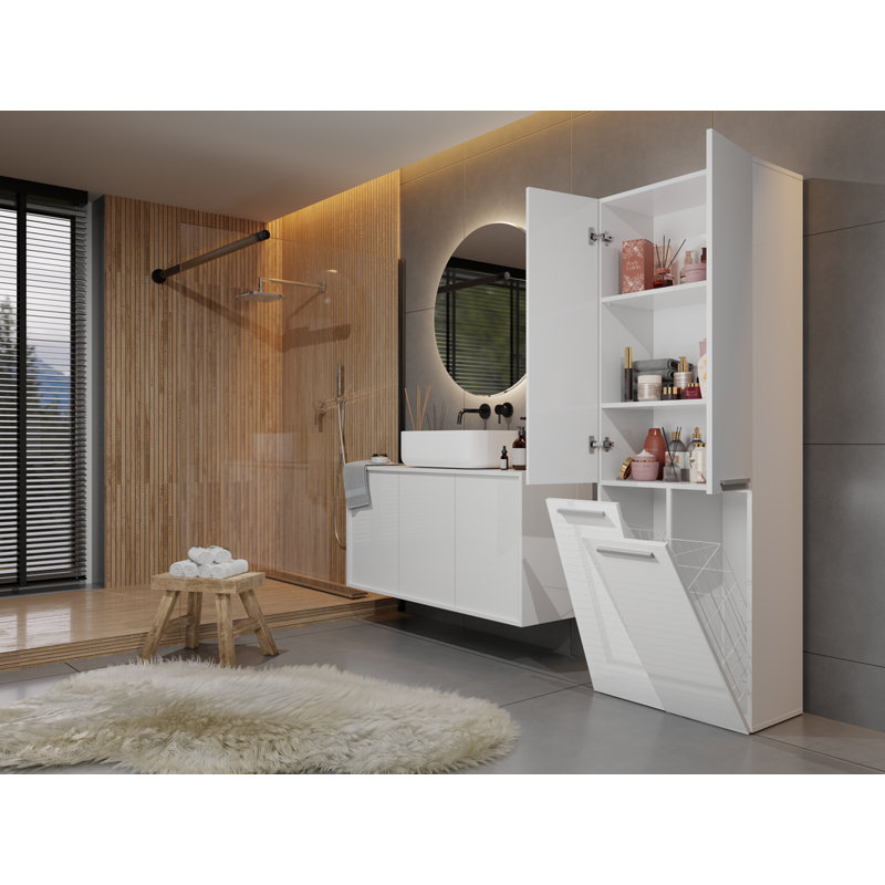Accent Cabinet, White High Gloss