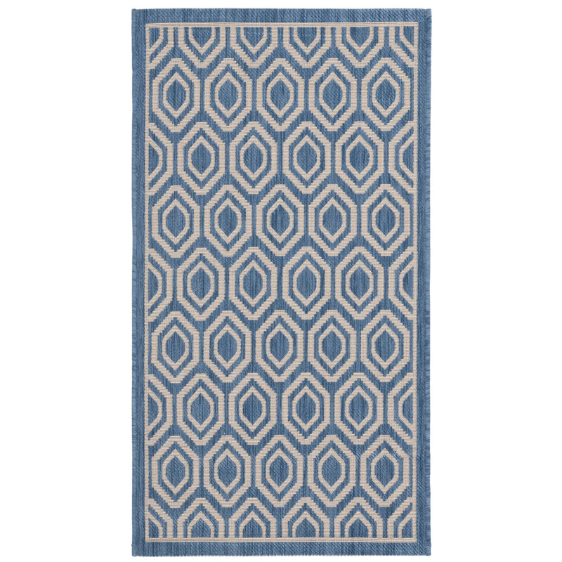 Deedrick Performance Geometric Indoor/Outdoor Area Rug, Rectangle 2'7" x 5'
