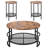 3 Pieces Coffee Table Sets with Shelf