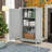 32.5x36x28cm Triangle Corner Bathroom Storage Cabinet With Adjustable Shelves MDF Board-198628343