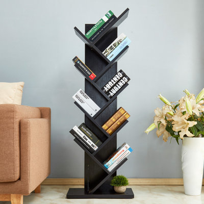 Bibliothèque géométrique en forme d'arbre