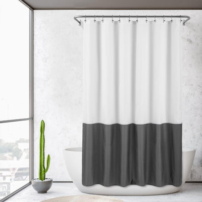 Doublure de rideau de douche en tissu imperméable de qualité supérieure avec aimants inférieurs, douce et légère, de qualité hôtelière, lavable à la machine, taille standard