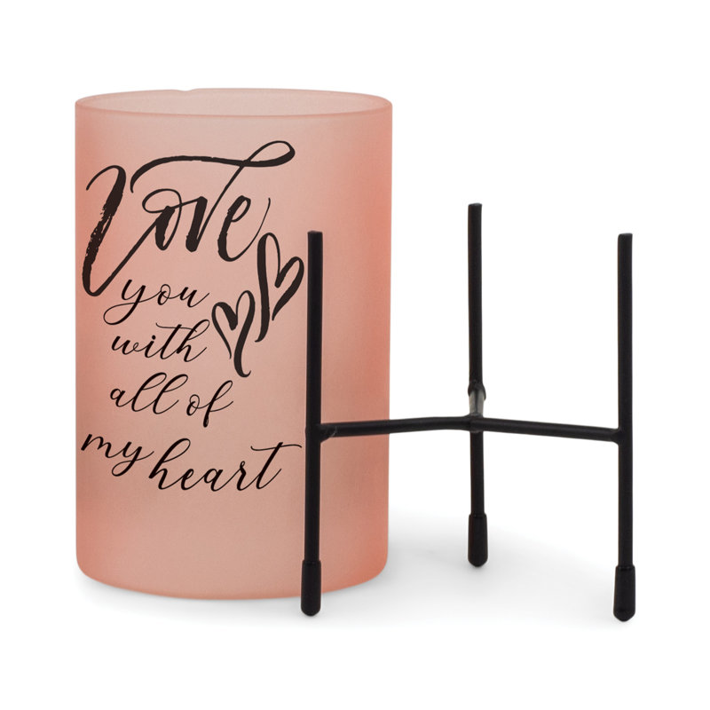 Ouragan de table en verre H 8 po Jazlyn