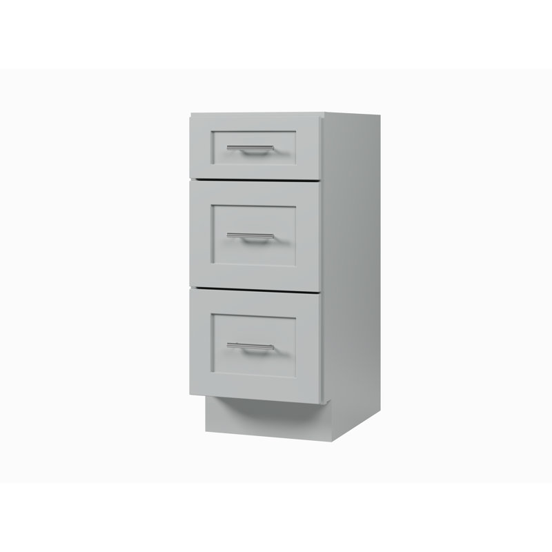 Tiroir de base de meuble-lavabo 15 po Disar, Gris