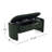 Elegant Long - Shaped Storage Ottoman Bench Of Boucle Material With Simple And Grand Design, Dark Green-441773100