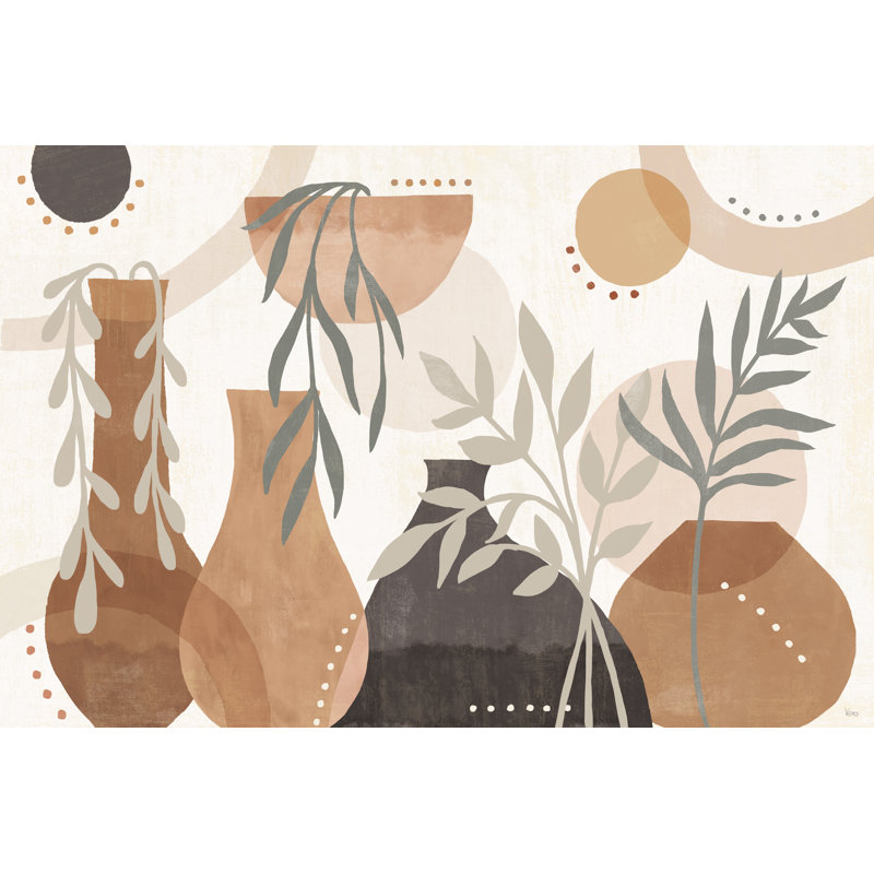 Botanical Form I Neutral by Veronique Charron - Wrapped Canvas Print, 20cm H x 30cm W
