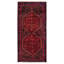 Zackerias One-of-a-Kind 4'8" X 9'9" 1990s Runner Wool Area Rug Red