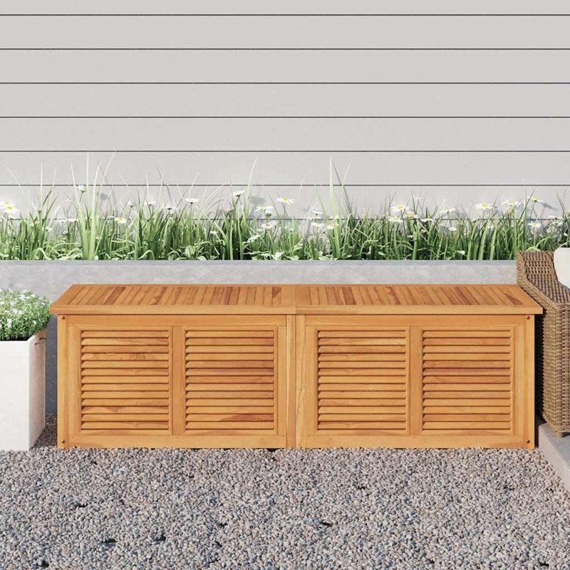 Boîte de rangement de jardin extérieur, couverture de patio et contenant de rangement pour outils